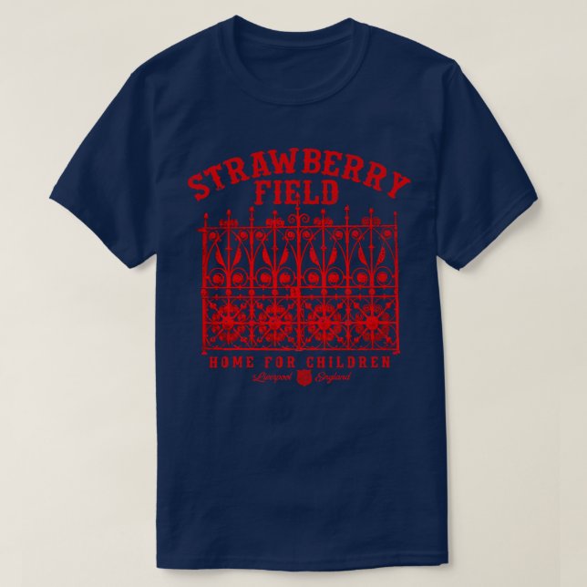 Jordgubbe Fält T Shirt (Design framsida)