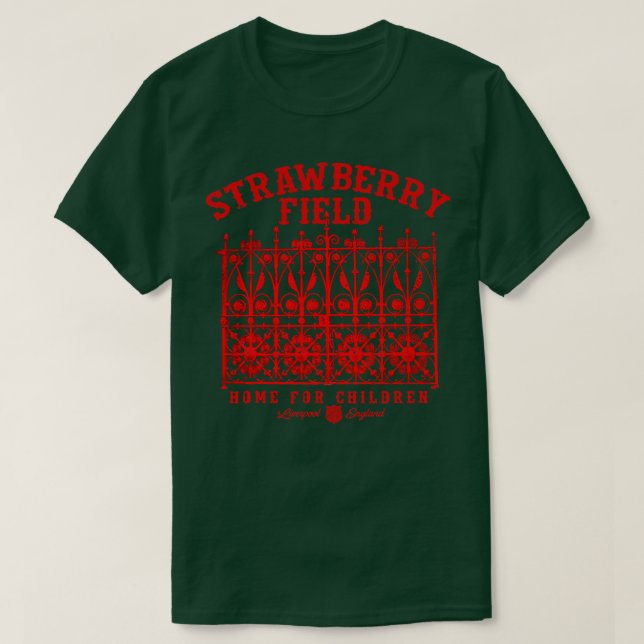 Jordgubbe Fält T Shirt (Design framsida)