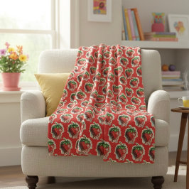 Jordgubbe Fleece Blanket