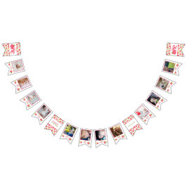 Jordgubbe första födelsedag 12 månaders foto vimplar