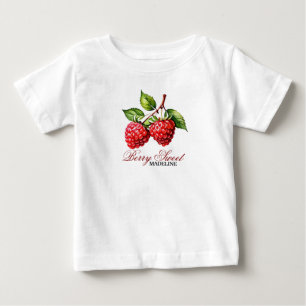 Jordgubbe - första födelsedag Berry Sweet Birthday T Shirt