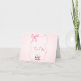 Jordgubbe,Gås,Ram Båge Prickar Baby Shower Tack Kort
