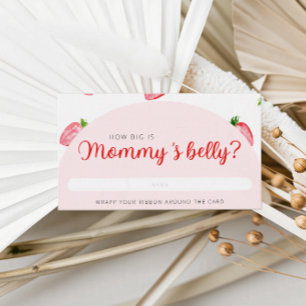 Jordgubbe hur stor är Mamma Belly Baby Shower? Tilläggskort
