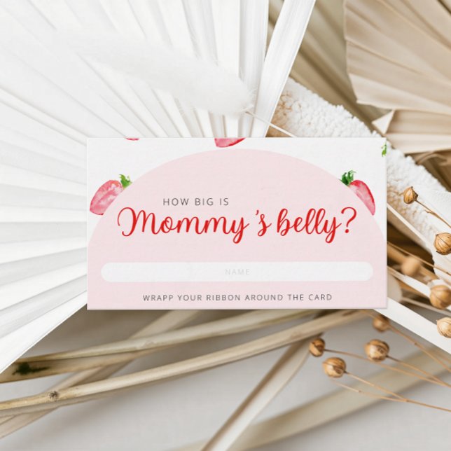 Jordgubbe hur stor är Mamma Belly Baby Shower? Tilläggskort (Skapare uppladdad)