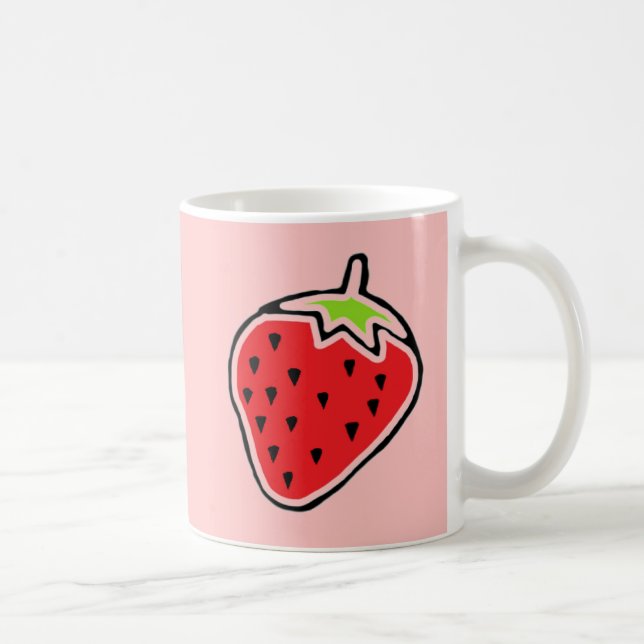 Jordgubbe Kaffemugg (Höger)