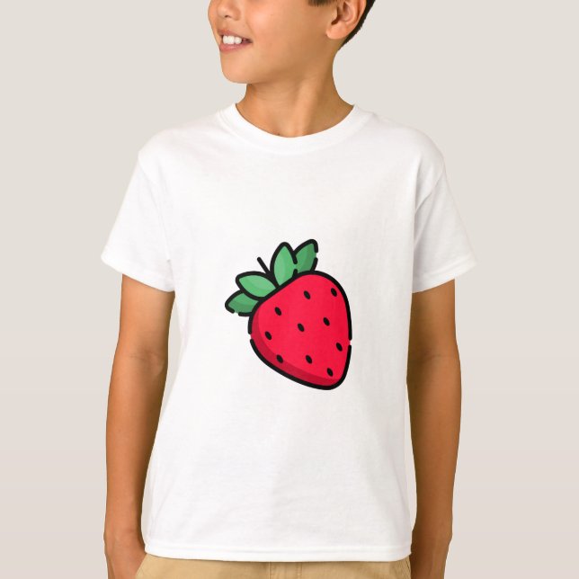 Jordgubbe Kids FANTASTISK T-Shirt (Framsida)