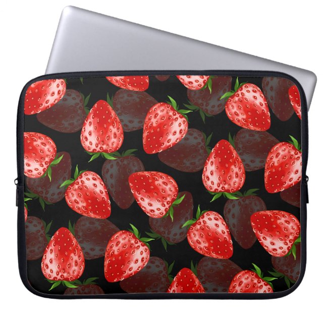 Jordgubbe Laptop Fodral (Framsidan)