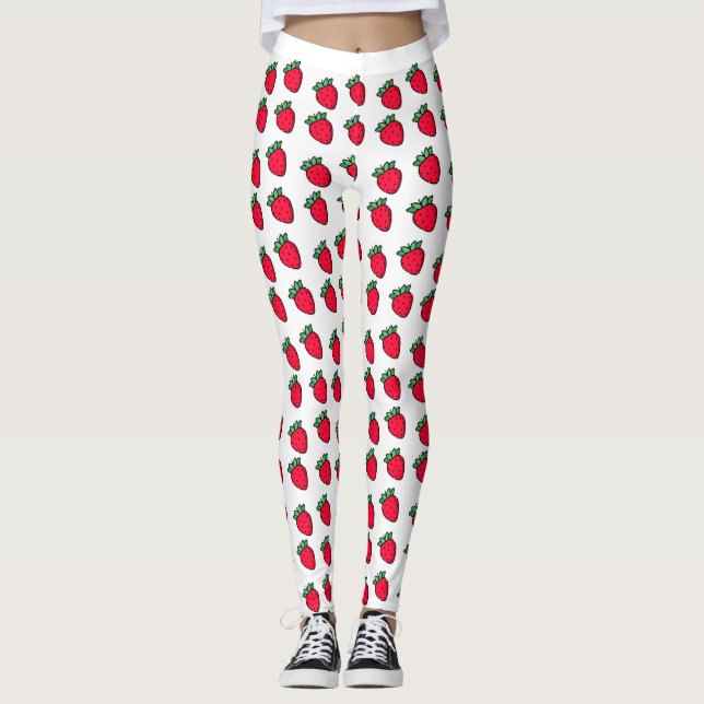 Jordgubbe Leggings (Framsida)