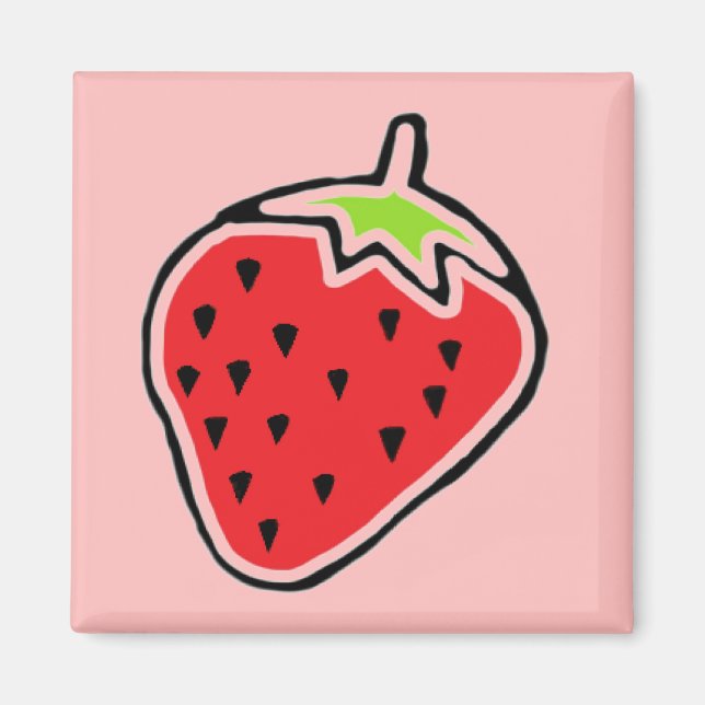 Jordgubbe Magnet (Framsidan)