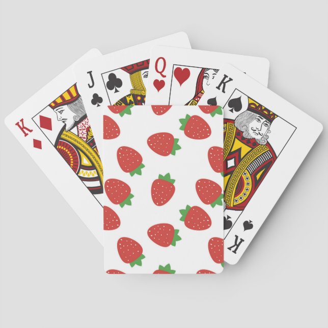 Jordgubbe mönster casinokort (Baksidan)