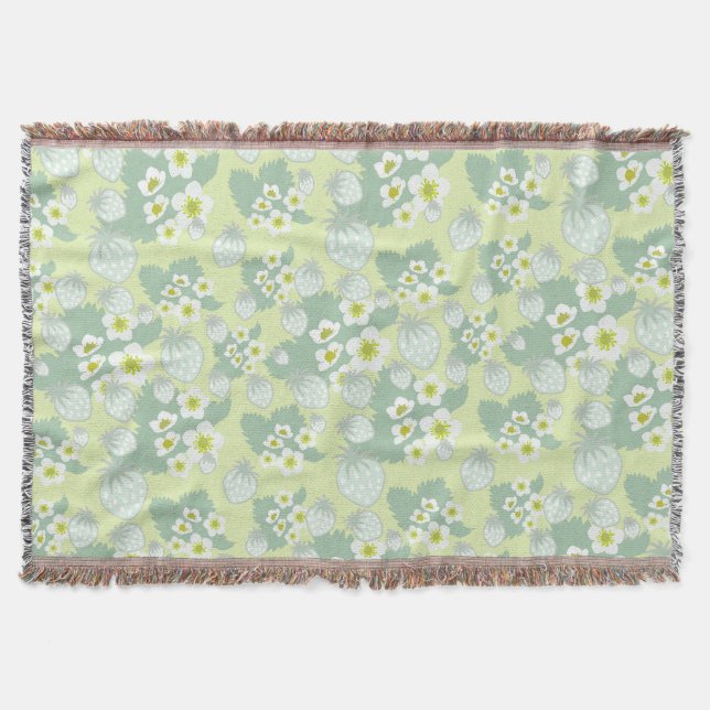 Jordgubbe mönster filt (Framsidan)