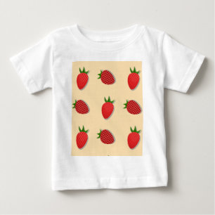 Jordgubbe mönster för bra av frukt under sommartid t shirt