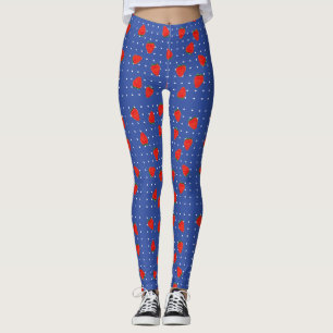 Jordgubbe Mönster Leggings