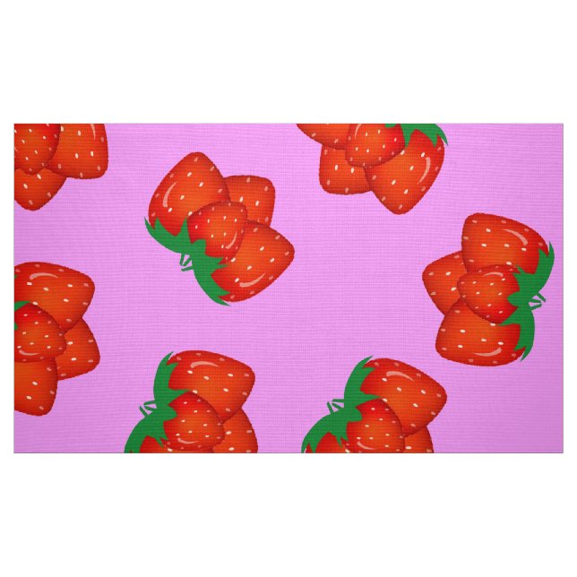 Jordgubbe mönster tyg (Fat Quarter)