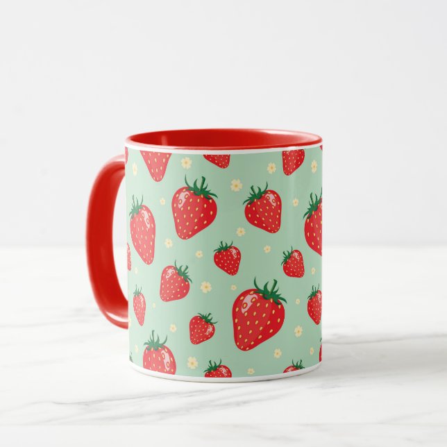 Jordgubbe Mugg (Framsida vänster)