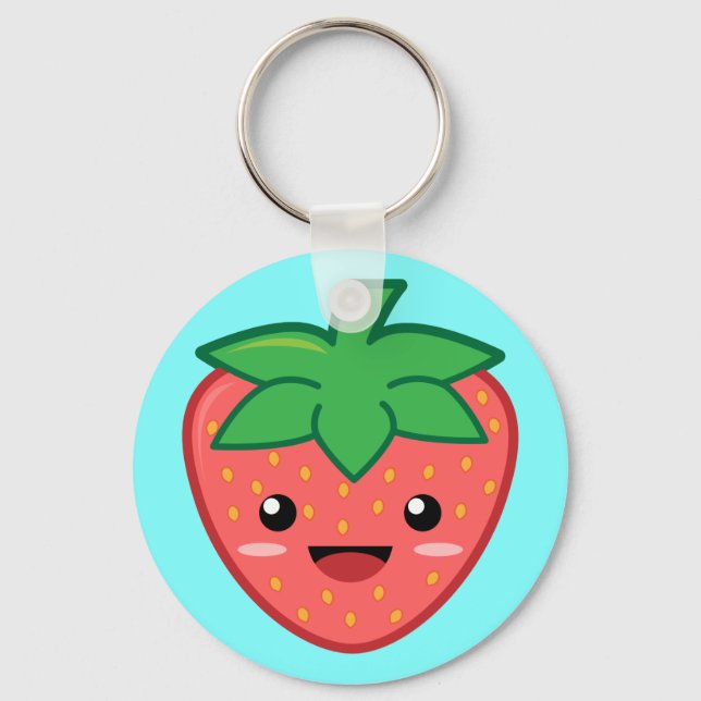Jordgubbe Nyckelring (Framsida)