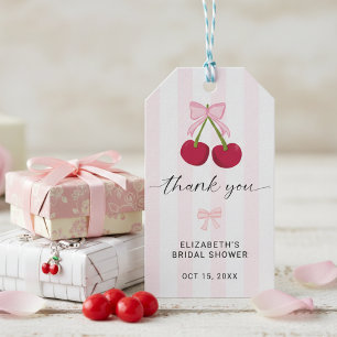 Jordgubbe På Toppen Bröllopsdusch Coquette Band Rä Presentetikett