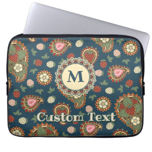Jordgubbe Paisley Mönster Laptop sleeve
