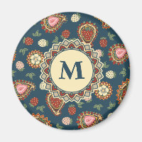 Jordgubbe Paisley Mönster Magnet