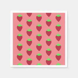 Jordgubbe Pappersservett