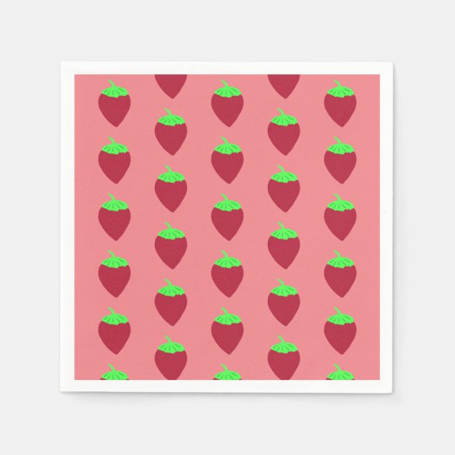 Jordgubbe Pappersservett (Framsidan)