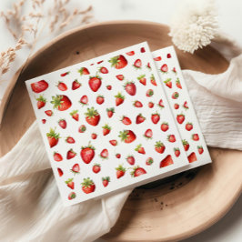 Jordgubbe Pappersservett