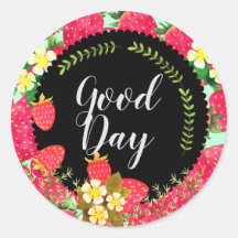 Jordgubbe. Personaliserad. Svart.