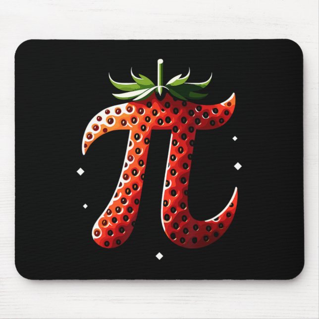 Jordgubbe Pi Day Funny Math Teacher Student 3.14 Musmatta (Framsidan)
