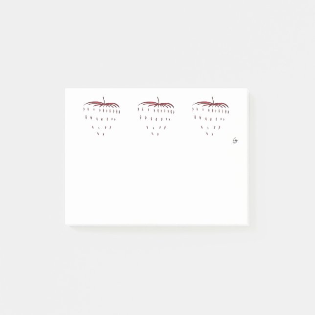 Jordgubbe Post-it Block (Framsida)