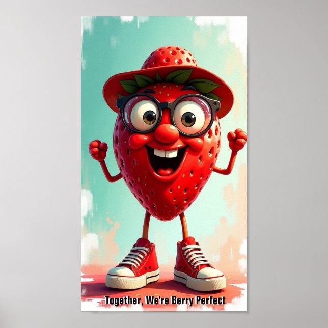 Jordgubbe Poster (Framsidan)