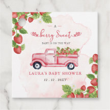 Jordgubbe Rosa Red Berry Sweet Baby Shower