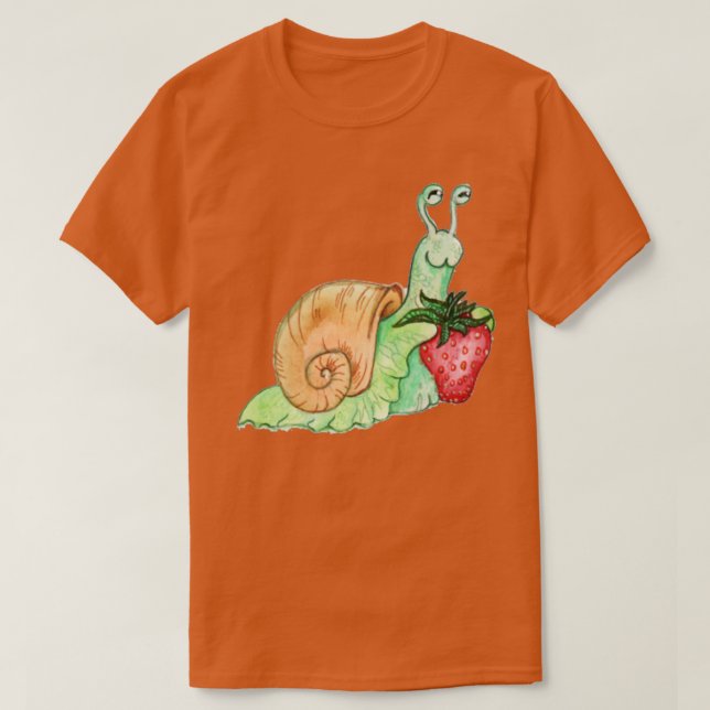 Jordgubbe Snigel T Shirt (Design framsida)