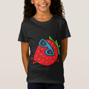 Jordgubbe, sommarfrukt Sunglass Jordgubbe T Shirt