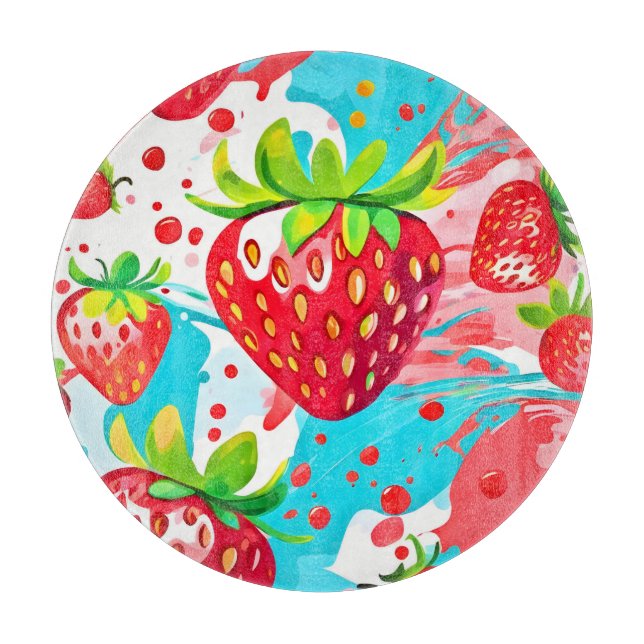 Jordgubbe Stänk Mönster (Framsidan)