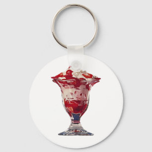Jordgubbe Sundae Nyckelring