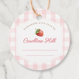 Jordgubbe Sylt Burk Fruktkonserverar Personlig Gåvor Etiketter