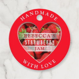 Jordgubbe Sylt Gåvor Etiketter