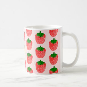 Jordgubbe Teckning Kaffemugg