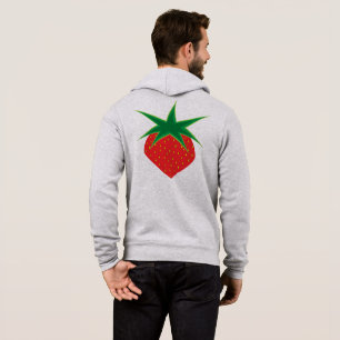 Jordgubbe Unisex Zip Hoodie T Shirt