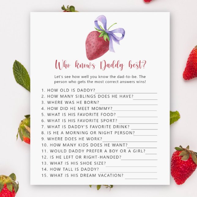 Jordgubbe - Vem vet vem pappa är bäst på att spela (Skapare uppladdad)