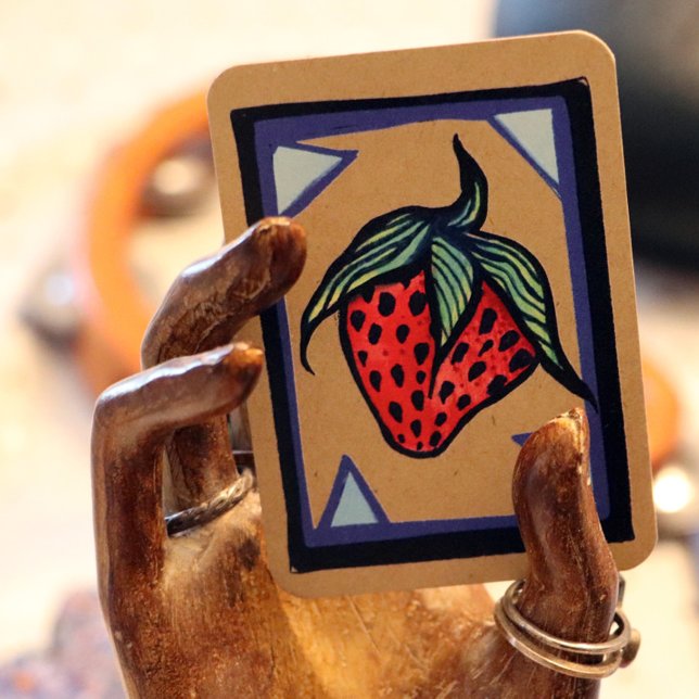 Jordgubbe Visitkort (Skapare uppladdad)