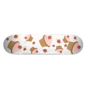 Jordgubbechokladmuffin Skateboard Bräda 20 Cm