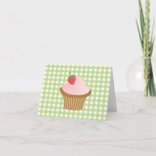 Jordgubbechokladmuffin Tack Kort