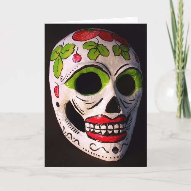 Jordgubbeday of the dead maskerar kort (Framsida)