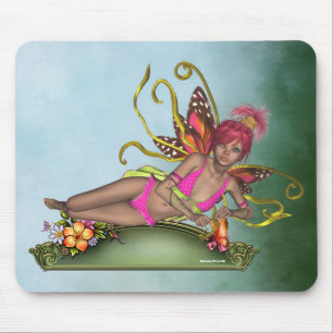 Jordgubbefjärilsfe Mousepad Musmatta