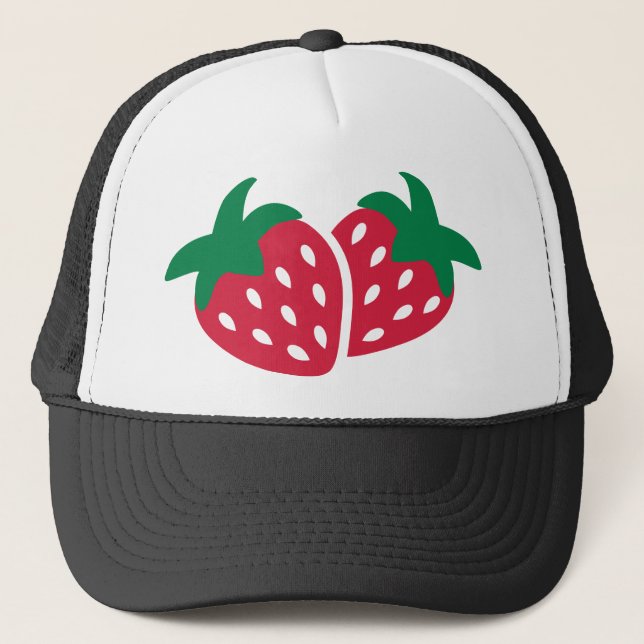 Jordgubbefrukt Truckerkeps (Framsida)