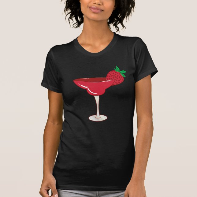Jordgubbemargarita T Shirt (Framsida)