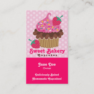 Jordgubbemuffinvisitkortar Visitkort