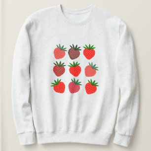 Jordgubben Kawaii Sweatshirt estetisk T Shirt