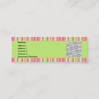 Jordgubben & kiwien profilerar kortet mini visitkort